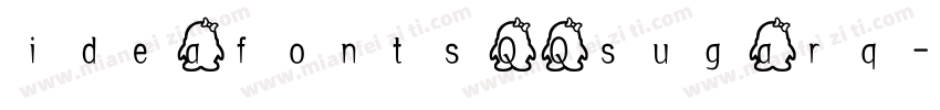 ideafonts QQ sugarq字体转换